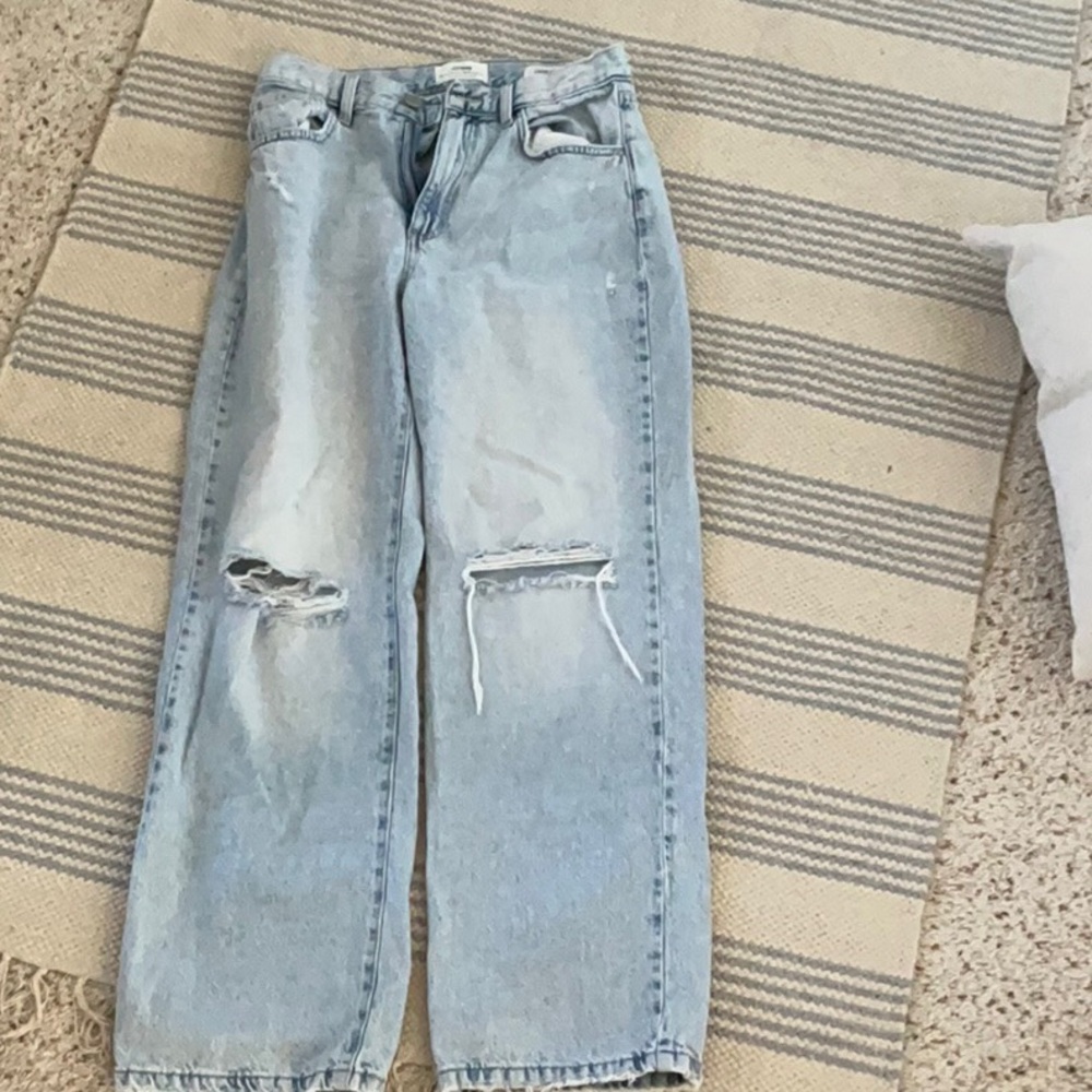 Light Blue Distressed Women's Jeans